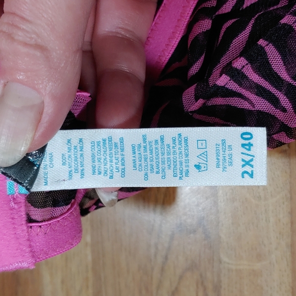 Indulgence Animal Print Bra Top Nightie 2X/40 NWOT - Picture 11 of 14